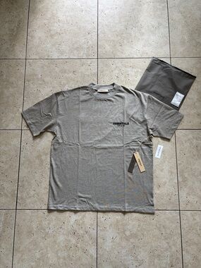 Dark Oat Essentials Oversize Tee Shirt